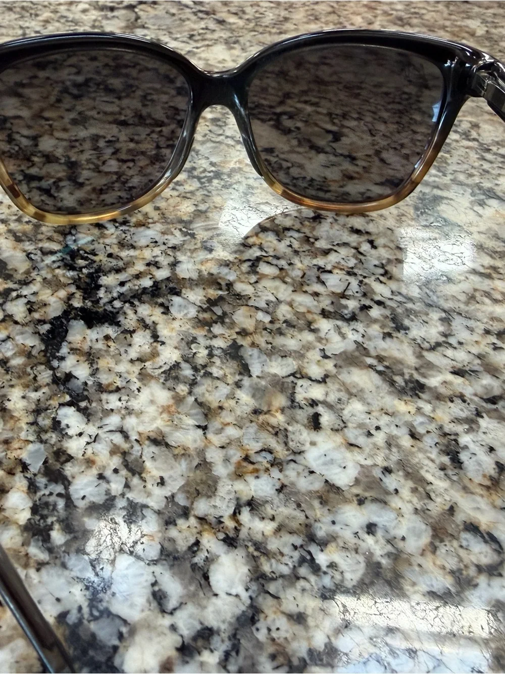 Maui Jim Two-Tone Brown Gradient Oversized Sunglasses